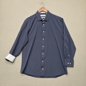 Nick Graham Everywhere Men's Long Sleeve‎ Flip Cuff Dress Shirt Sz 16-16.5 32/33